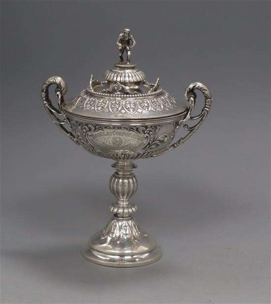 A George V Douglas Corporation Amateur (Crown Green) Bowling Challenge Trophy 1921, James Dixon & Sons, Sheffield, 1921,